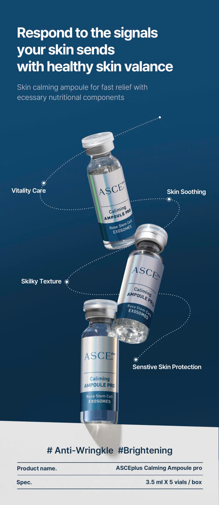 ExoCoBio 玫瑰外泌體產品系列 ASCEplus Calming Ampoule Pro
