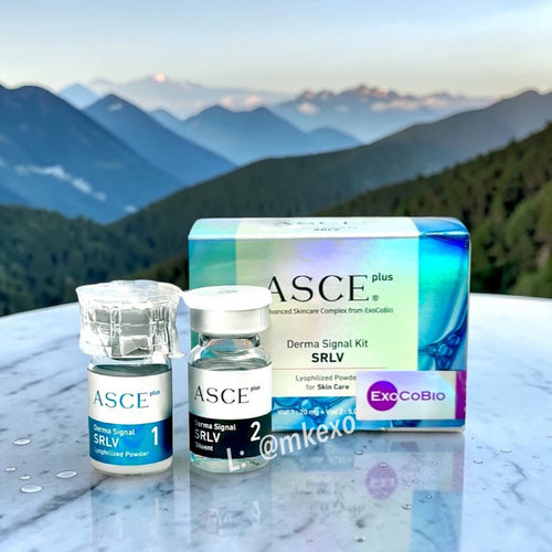 ASCE+ SRLV 玫瑰外泌體高效再生套組 凍乾粉與稀釋劑 - 韓國 ExoCoBio 醫美專業 - MK Exo Shop