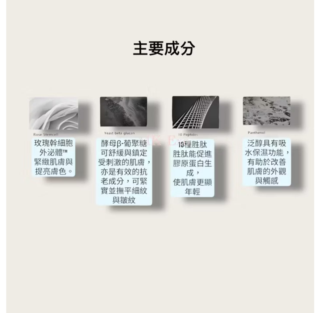 ExoCoBio 玫瑰外泌體 產品系列Exomage 高濃度外泌體安瓶