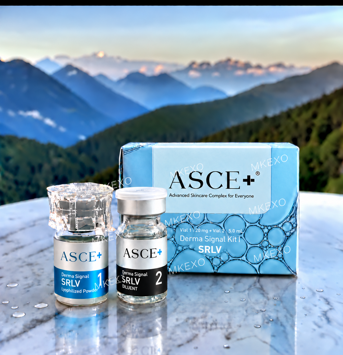 ASCE plus SRLV ローズエクソソーム高濃度ケアセット｜韓国 ExoCoBio